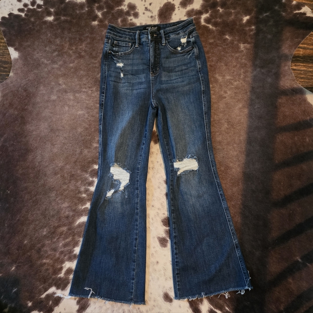 Judy Blue Dark Blue Flare Jeans- Closet Clean Out Make Offer